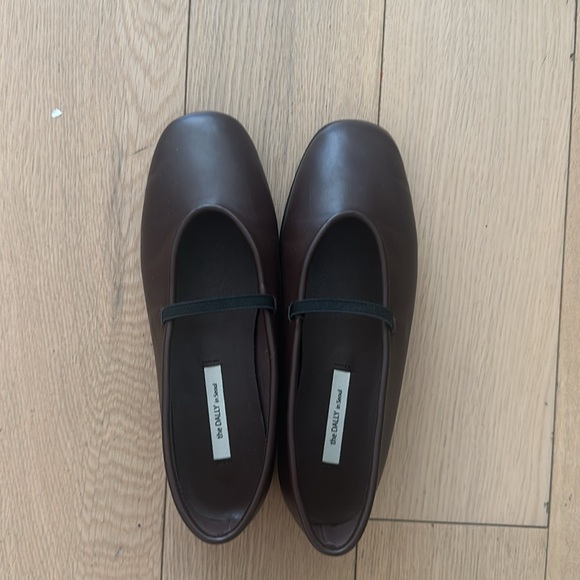 SHOP-PECHE BURGUNDY/ BROWN BALLET FLATS 💘 - Picture 4 of 5